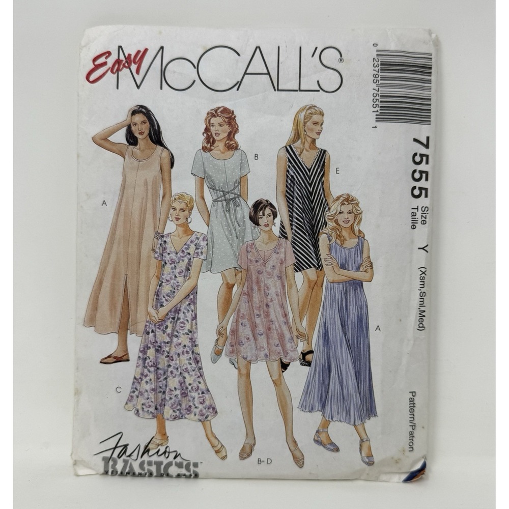 McCall's Sewing Pattern 7496 Pull On Pants & Shorts Size 10 12 14 UNCUT